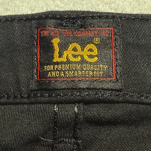 Lee Women's Boot Cut Mid Rise Deep Dye Stretch Black Jeans Size 16 Short NWT - Picture 5 of 10